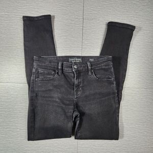 Lucky Brand Ava Skinny Jeans Black Womens Size 00